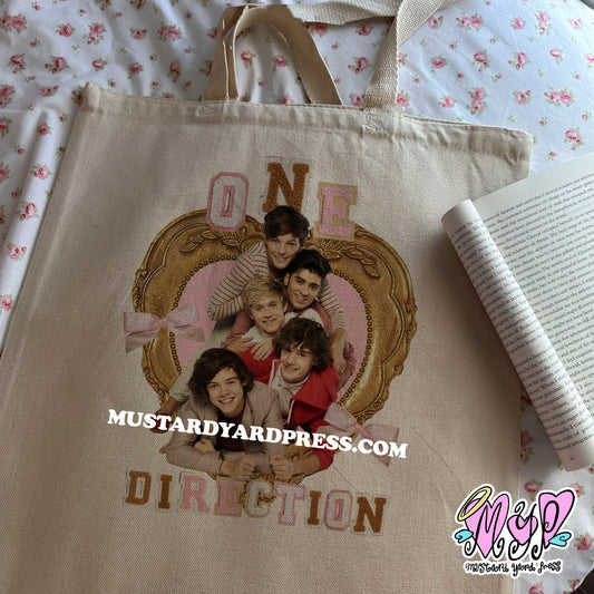 1d frame tote bag