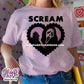 scream lace heart t-shirt