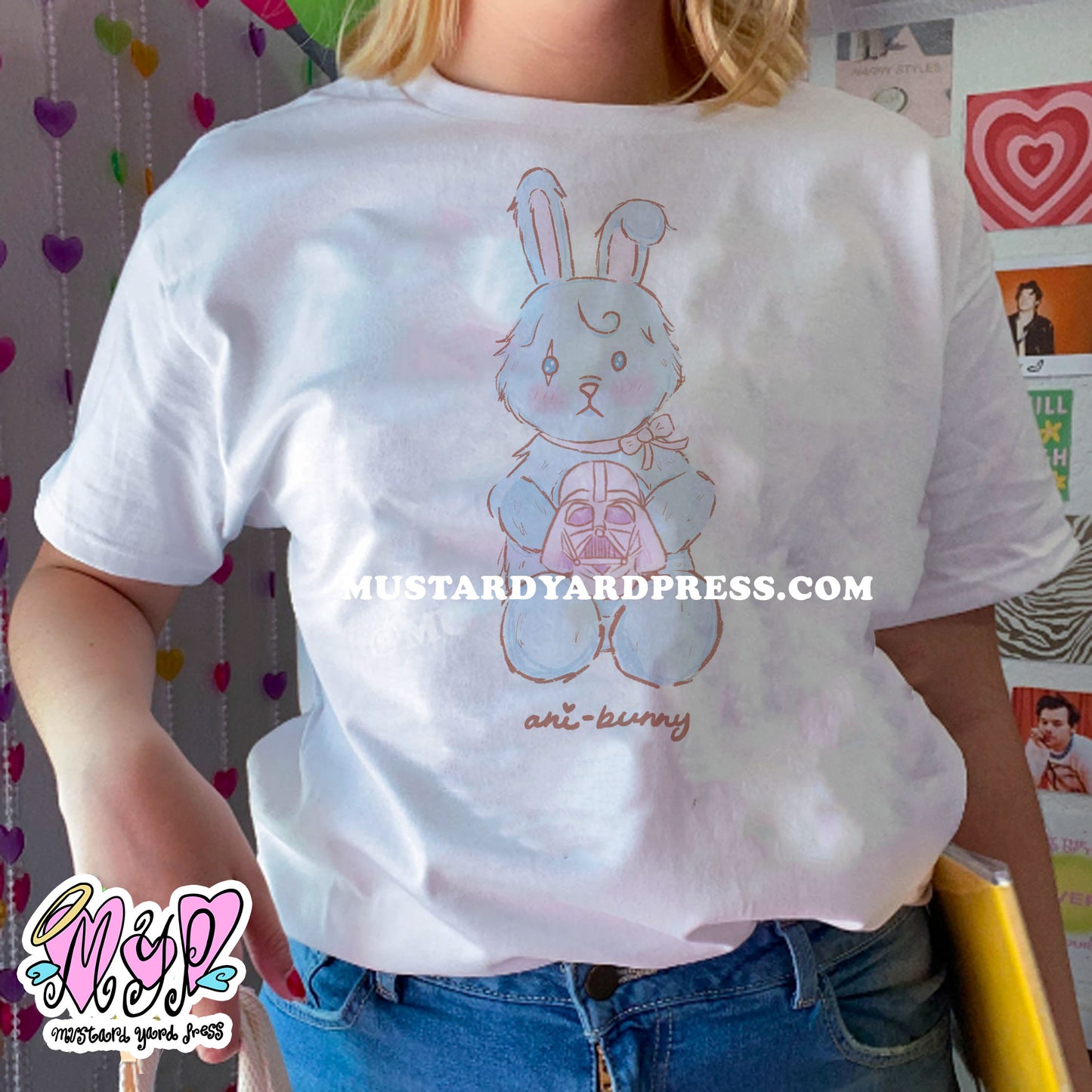 ani-bunny helmet t-shirt