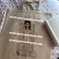 cure drawing tote bag