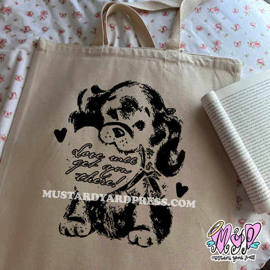 love puppy tote bag