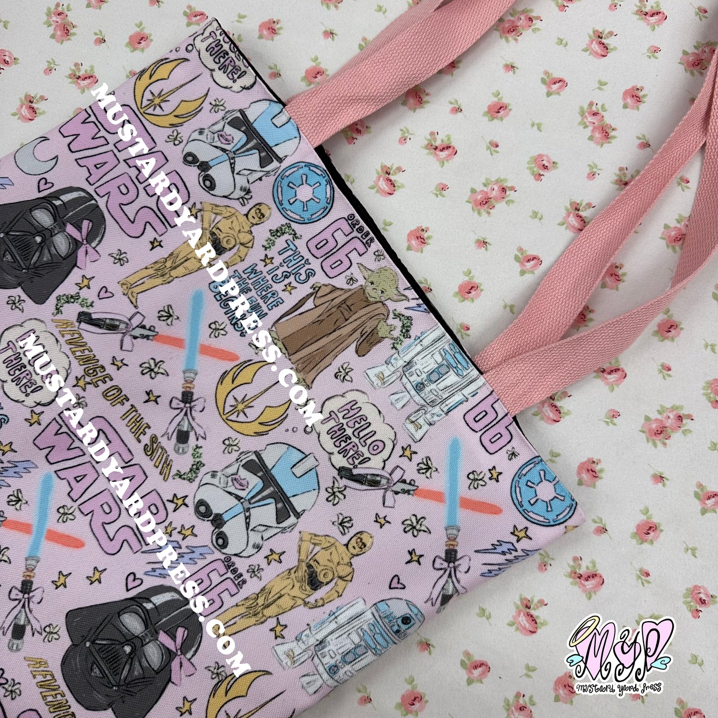 revenge doodles all over print tote bag