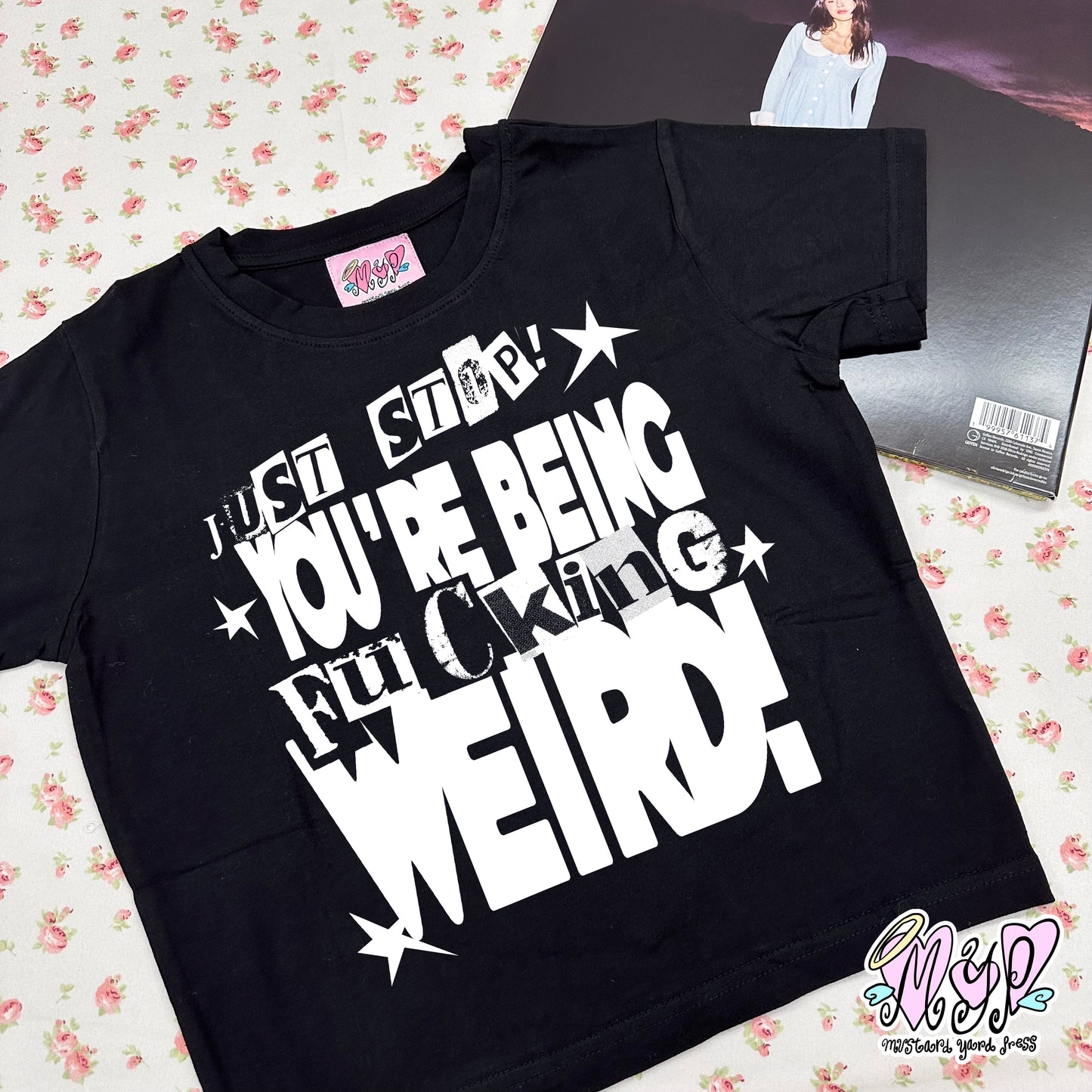 weird baby tee