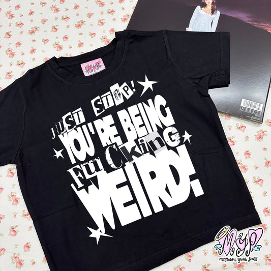 weird baby tee