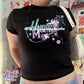 popstar logo baby tee