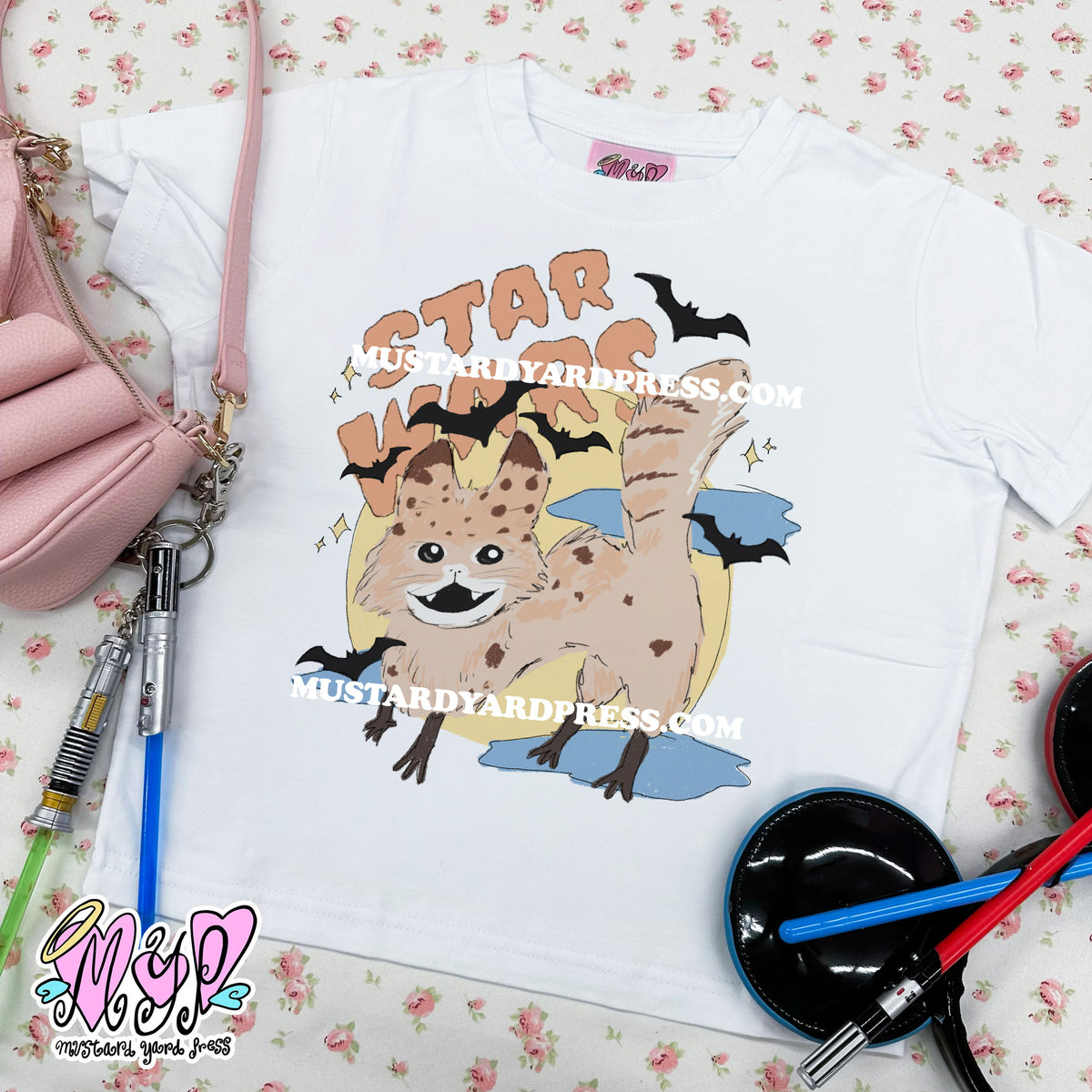 galaxy halloween cat baby tee