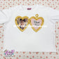 clark locket baby tee