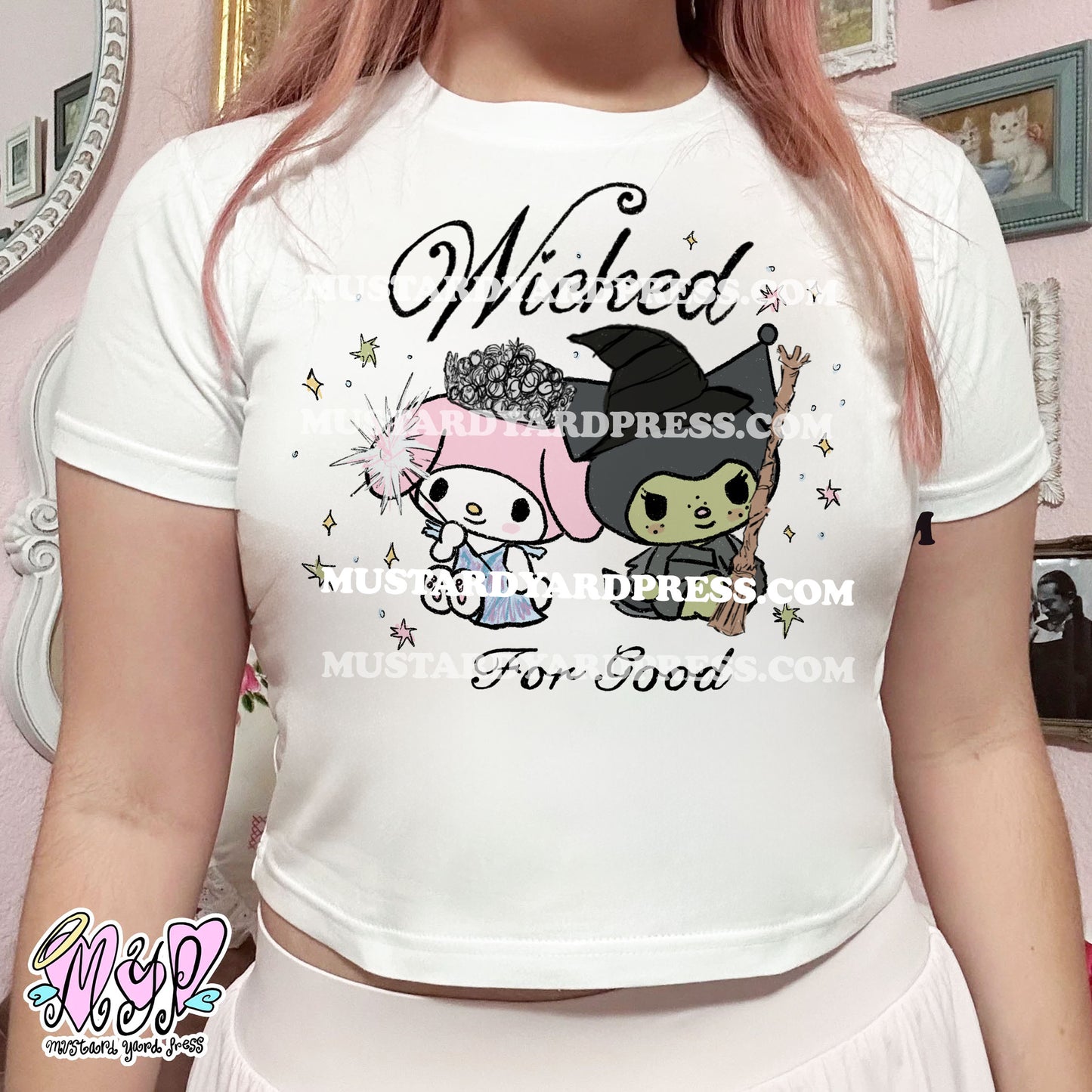bunny good witches baby tee