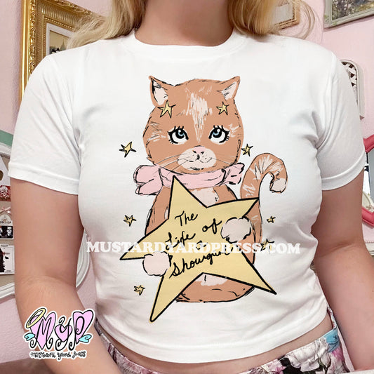 show life cat baby tee