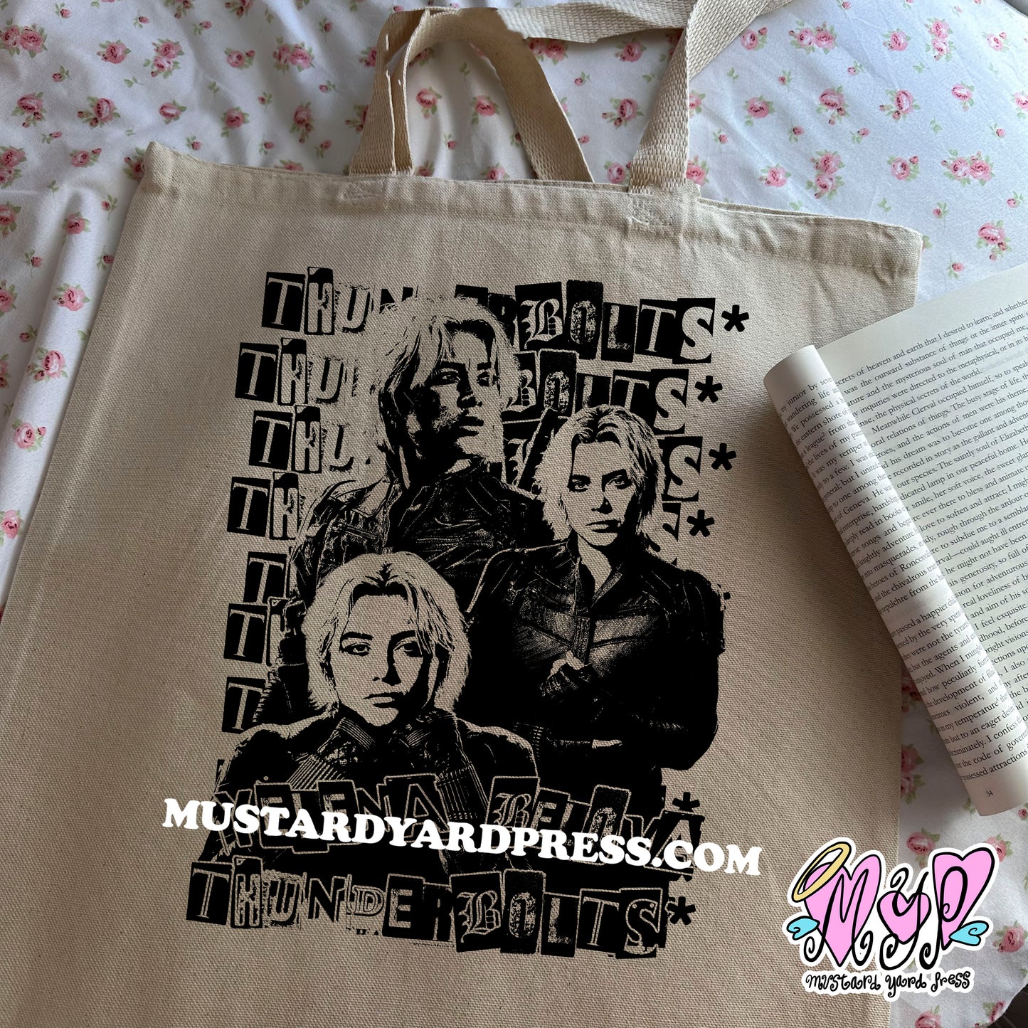 yel collage tote bag