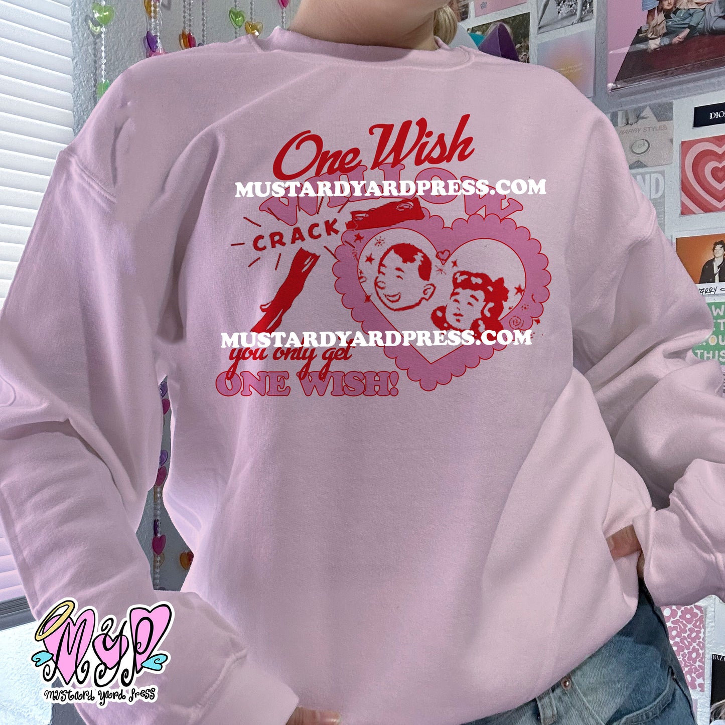 wish heart crewneck