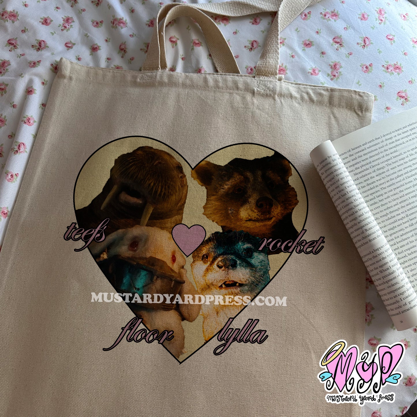 besties sky tote bag