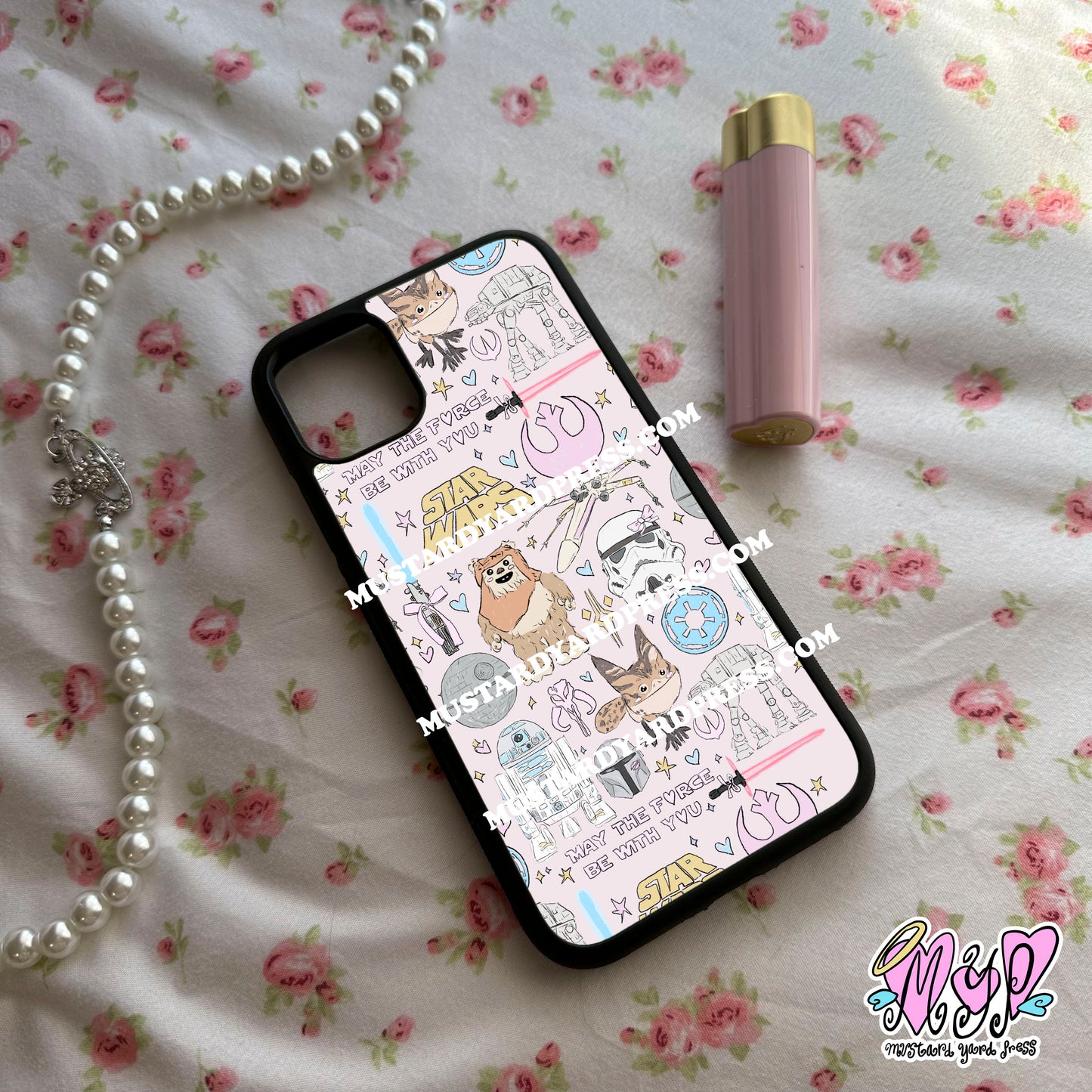 galaxy doodles phone case