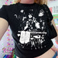 silent collage baby tee