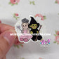 witches dolls mini sticker