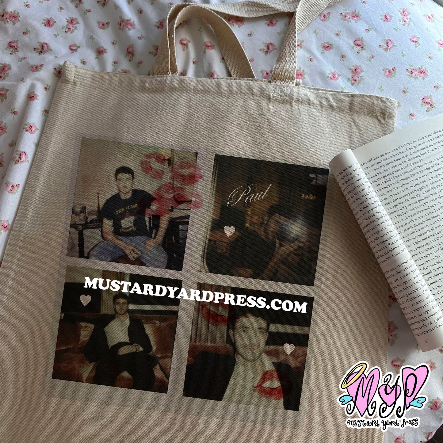 paul polaroids tote bag