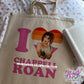 i love chappell tote bag