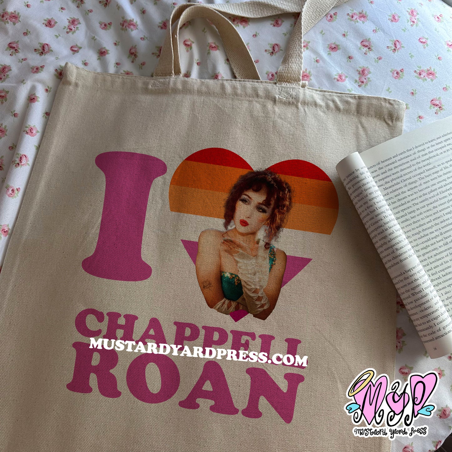 i love chappell tote bag