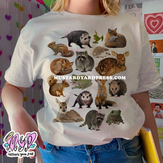 fall animals t-shirt