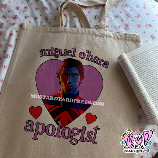 miguel apologist tote bag