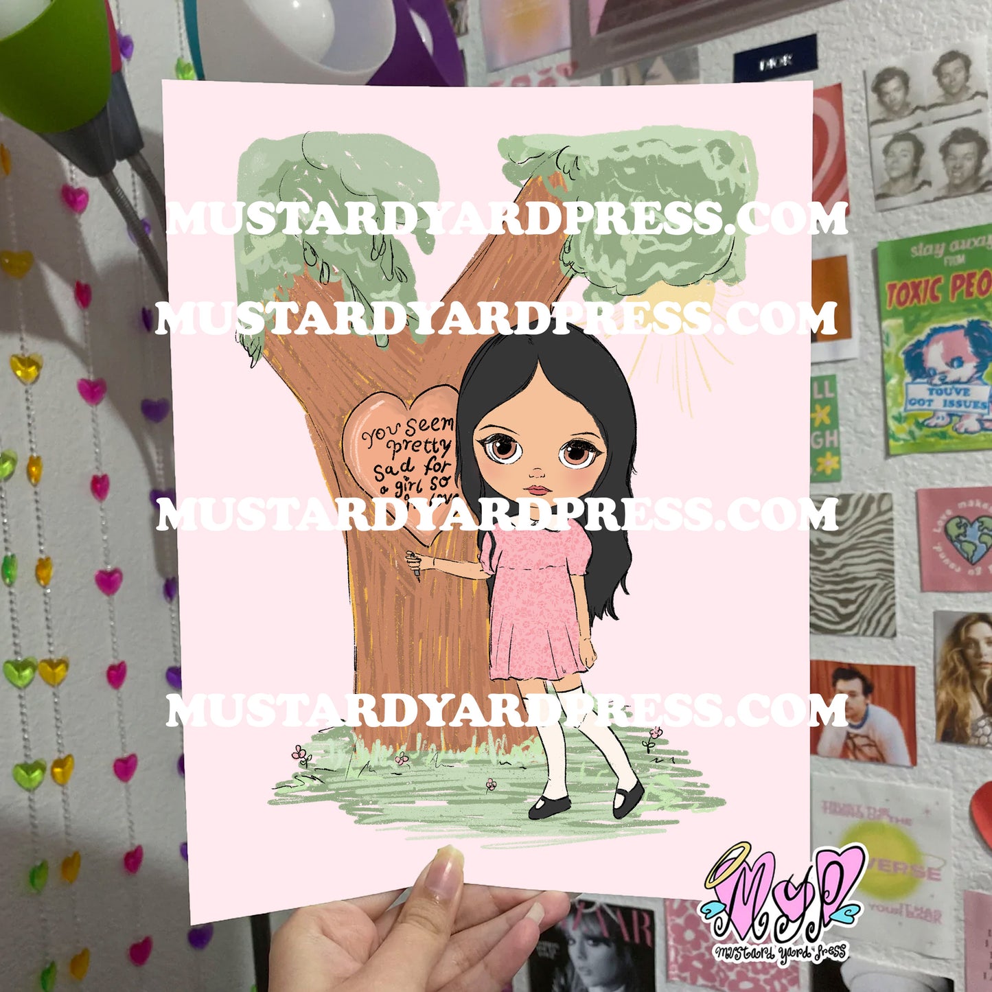 sad girl doll poster