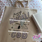 angel dog tote bag