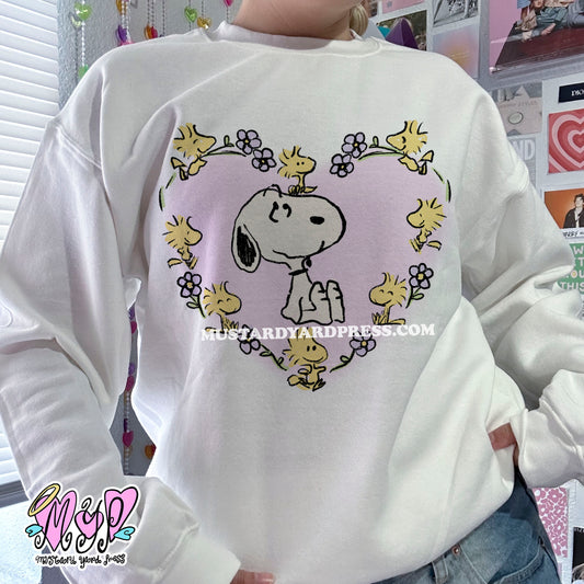 heart bird crewneck