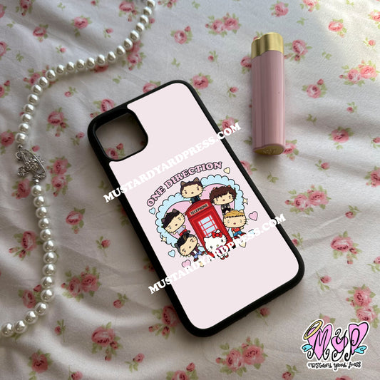 boyband cat heart lace phone case