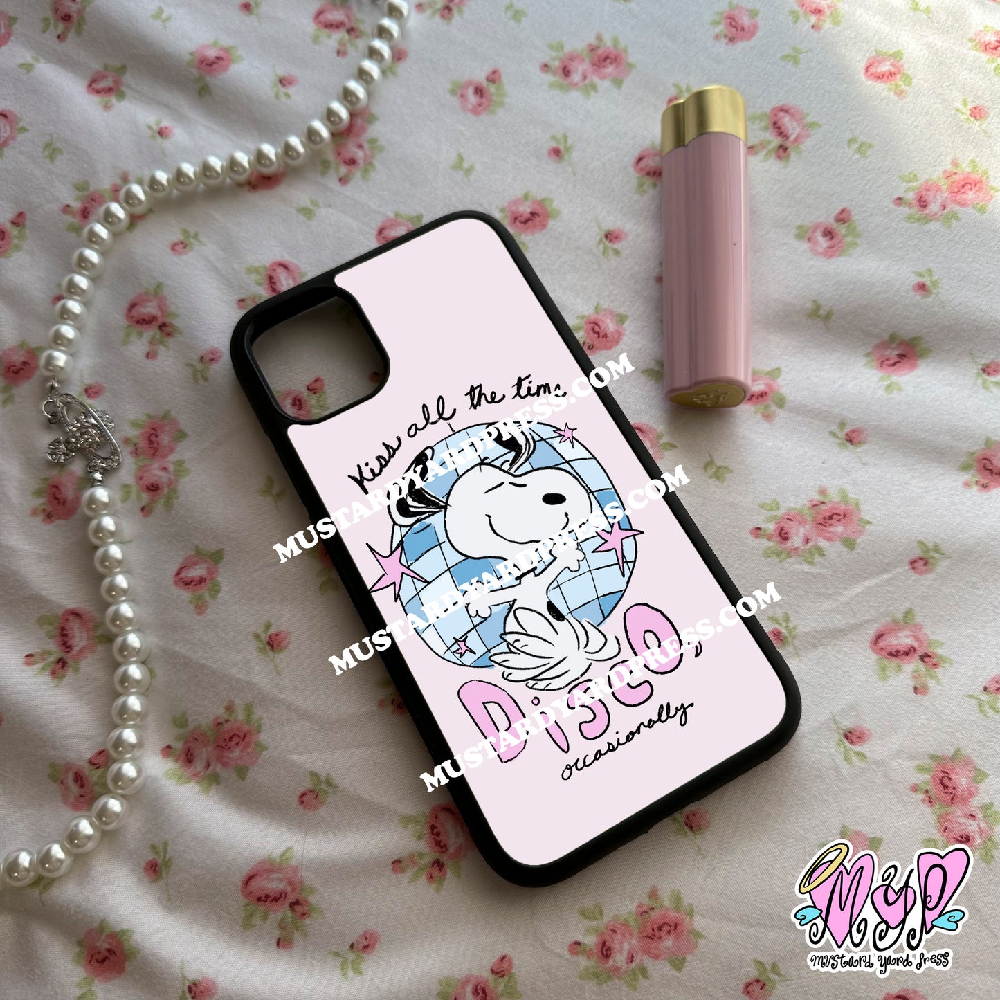 kiss disco dog phone case