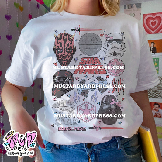 dark doodles t-shirt