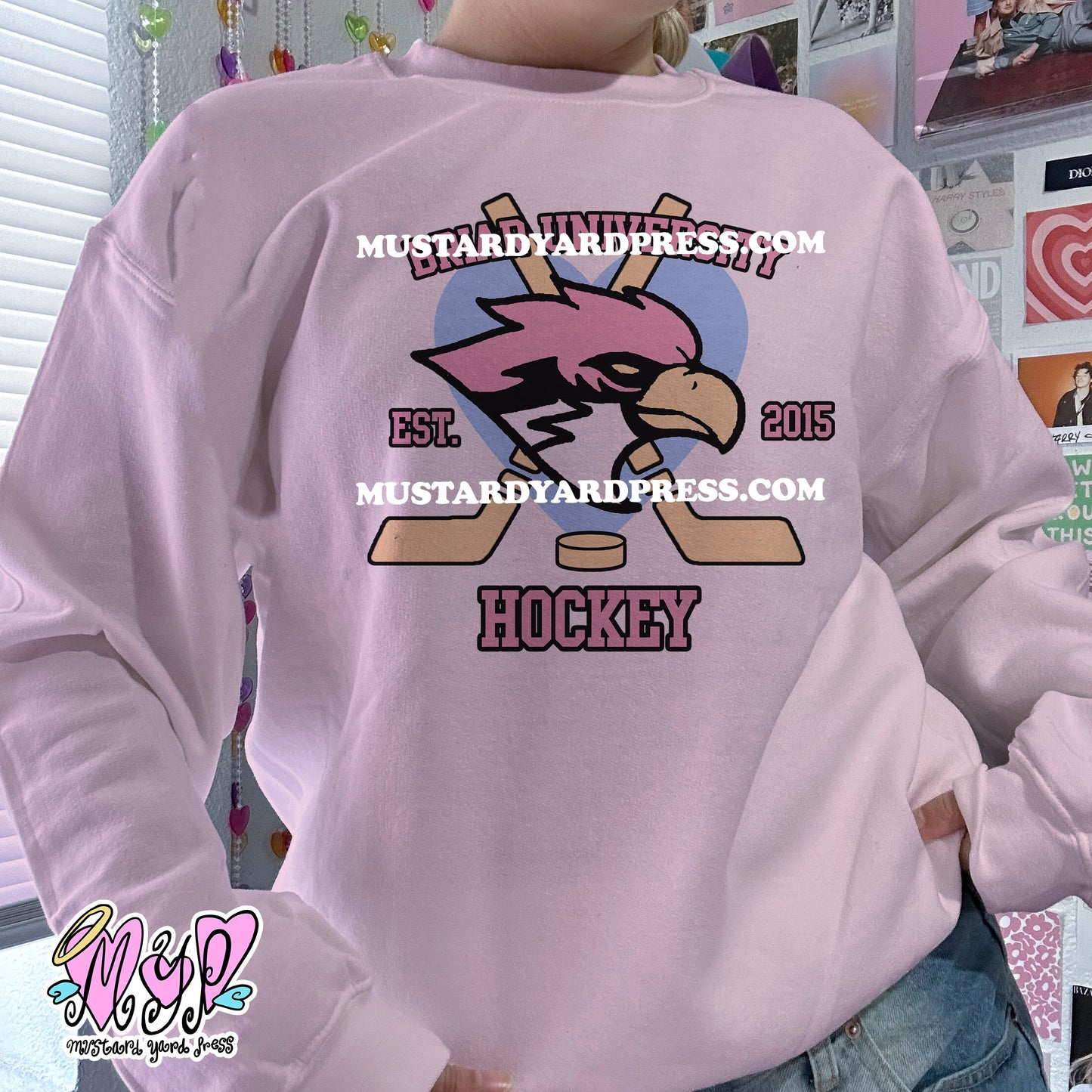 university logo crewneck
