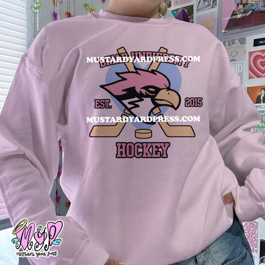 university logo crewneck