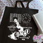kiss disco clock collage tote bag