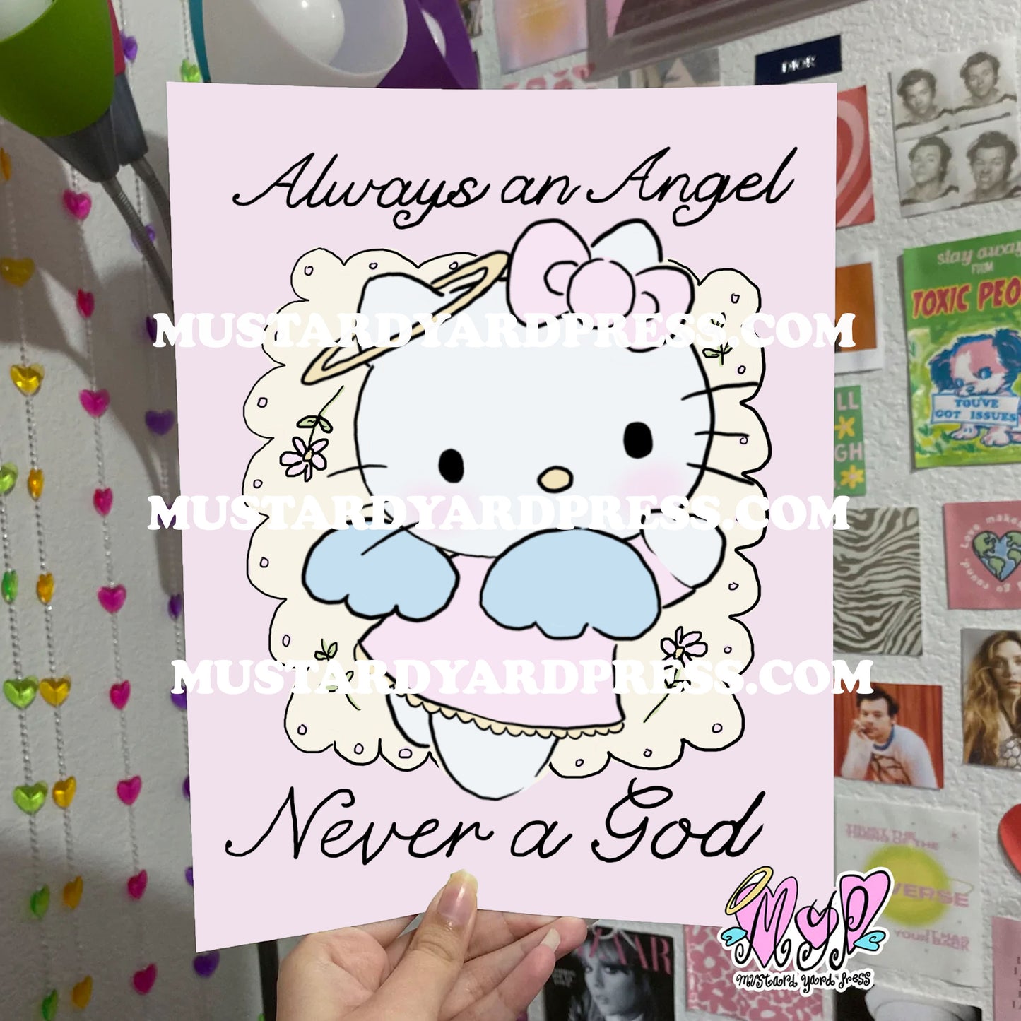 angel kitty poster