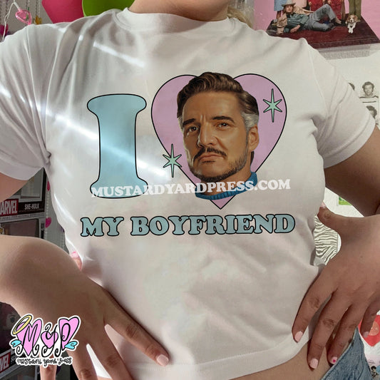 i love my boyfriend baby tee