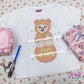 pumpkin bear baby tee