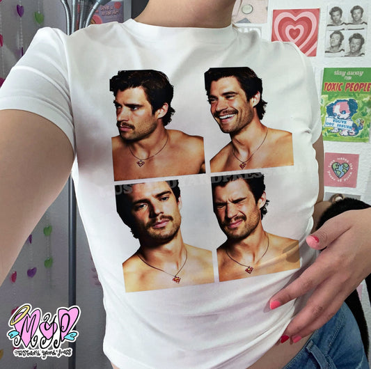david portraits baby tee