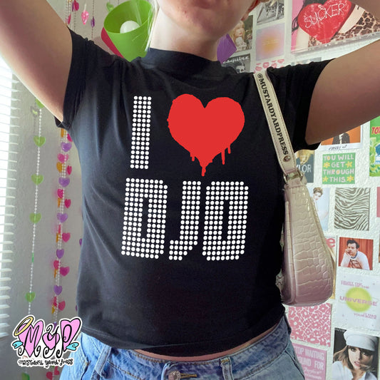 i love djo baby tee