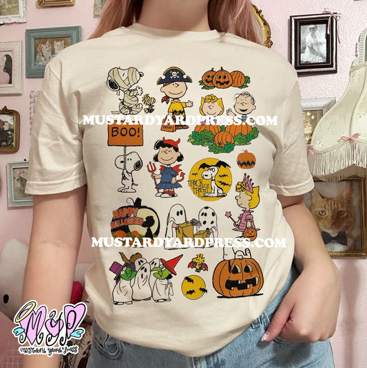 hallowen dog stickers t-shirt