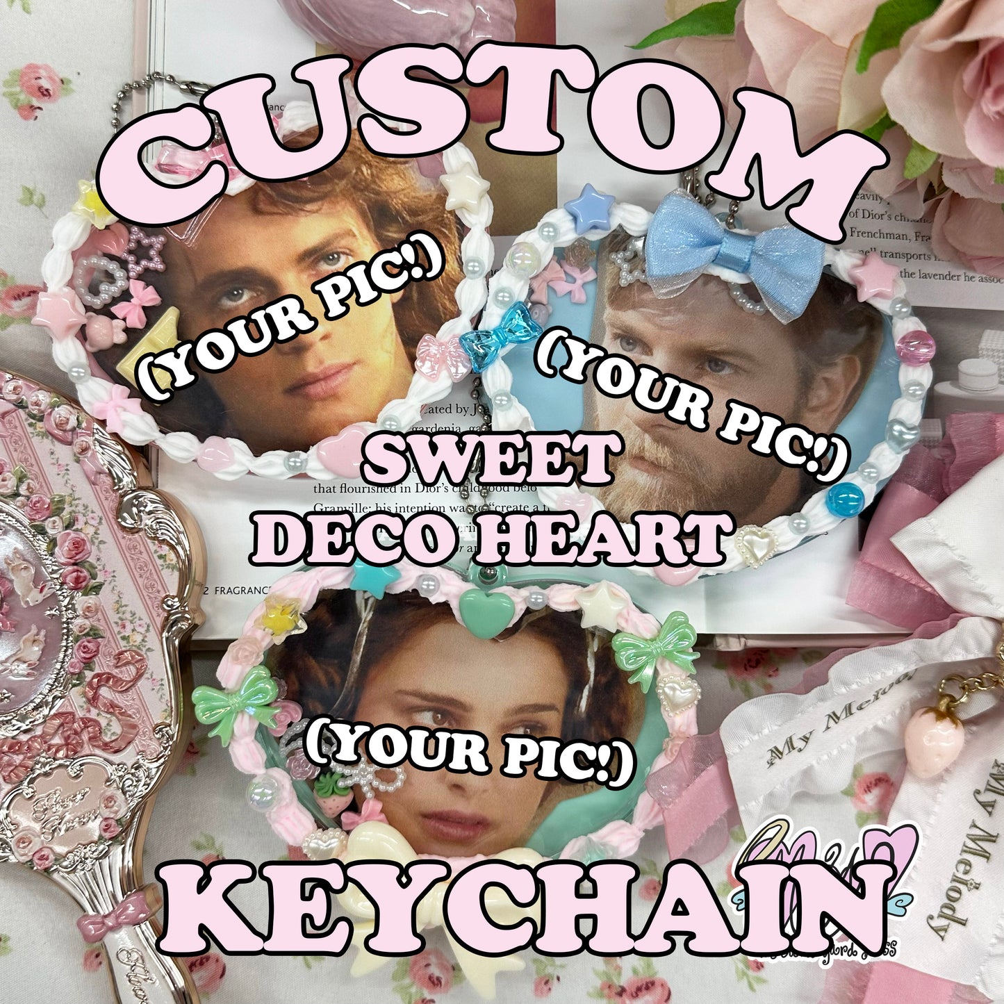 sweet deco custom keychain