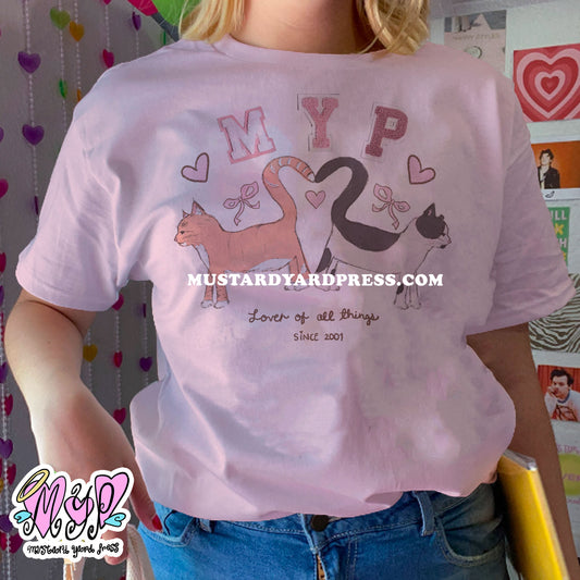 myp cats logo t-shirt