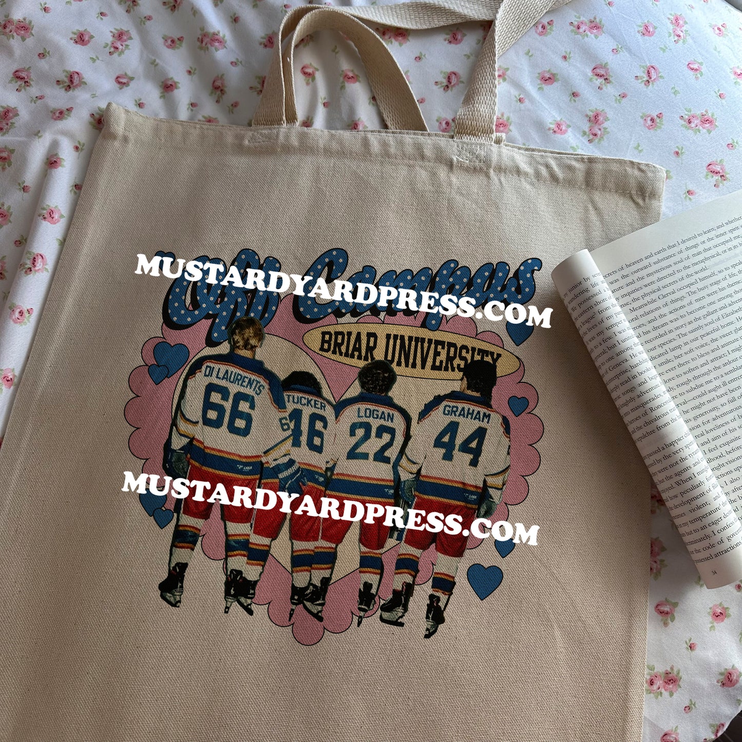 hockey boys tote bag