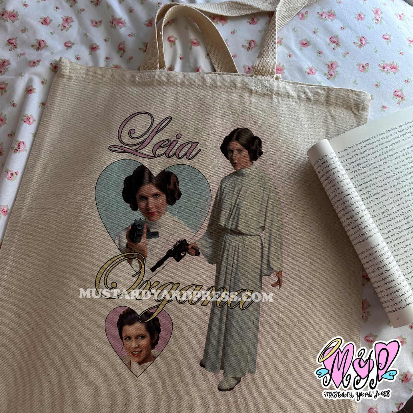 princess hearts tote bag