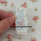 ani-bunny helmet mini sticker