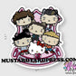 boyband cat mini sticker