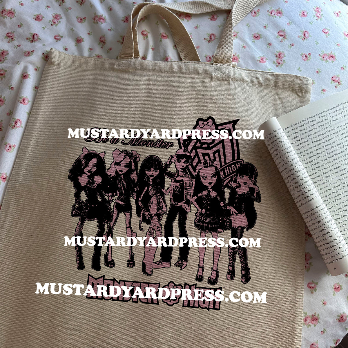 monster fashion besties tote bag