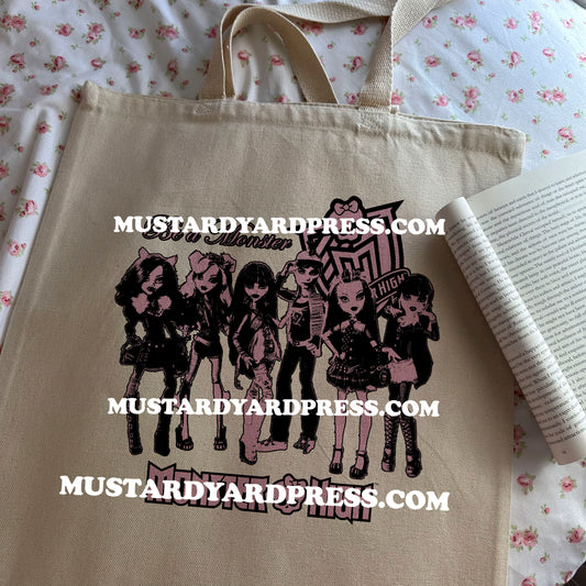 monster fashion besties tote bag