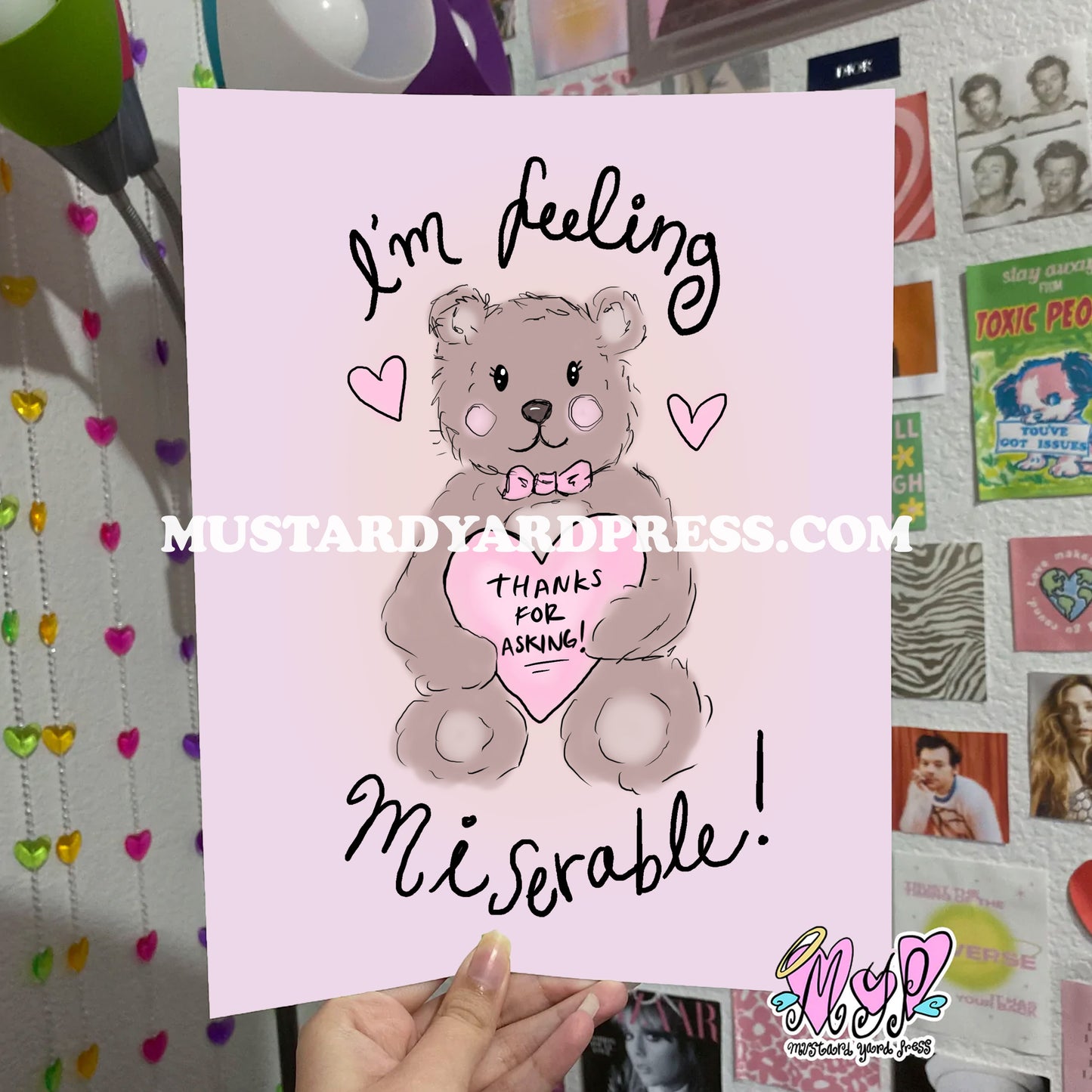 feeling miserable poster