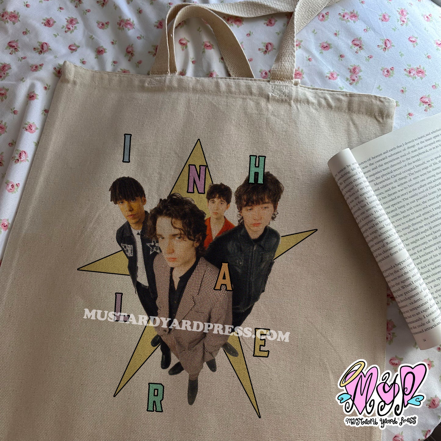 inhaler star tote bag