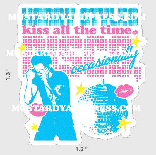kiss disco mini sticker